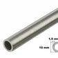 Stainless Steel Round Tube Pipe 0.5m / 19.69" Length – 304 Grade