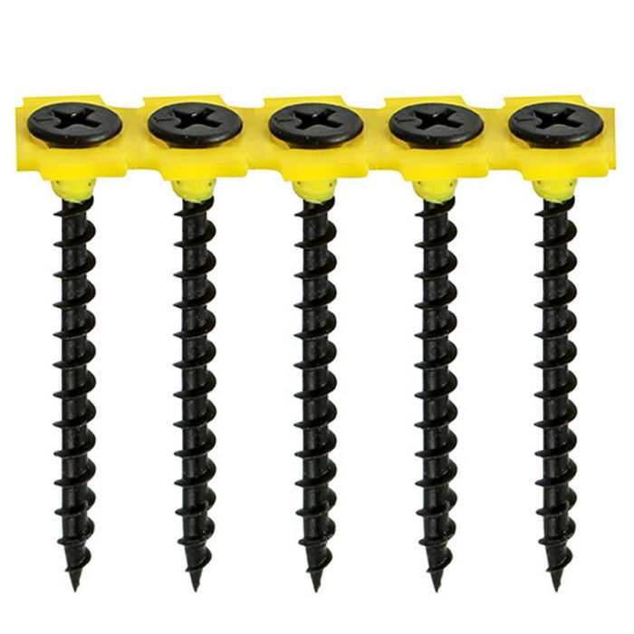 TIMco Collated Drywall Screw Coarse 3.5 x 38mm Black Phos - Box of 1000