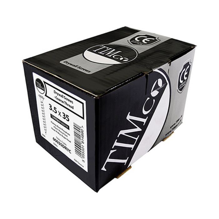 TIMco Coarse Drywall Screw PH2 3.5 x 32mm Black Phos - Box of 1000
