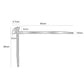 TVC 40 x 26mm Anodised Aluminium LVT Stair nosing Edge Profile For 3mm Flooring
