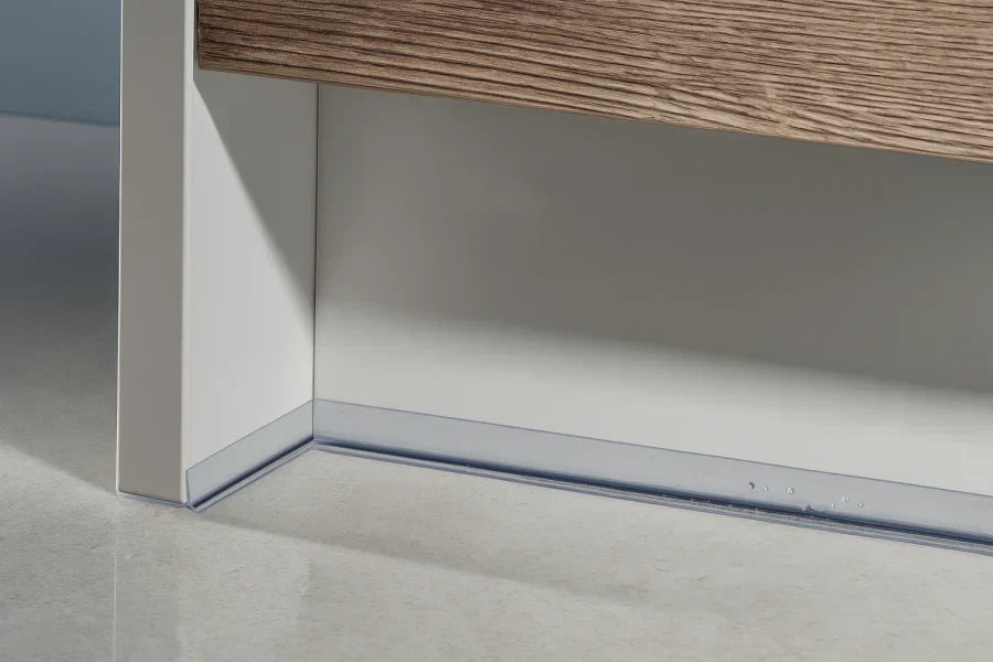 Transparent Kickboard Trim MDF Panel Cover PVC Plinth Sealing Strip