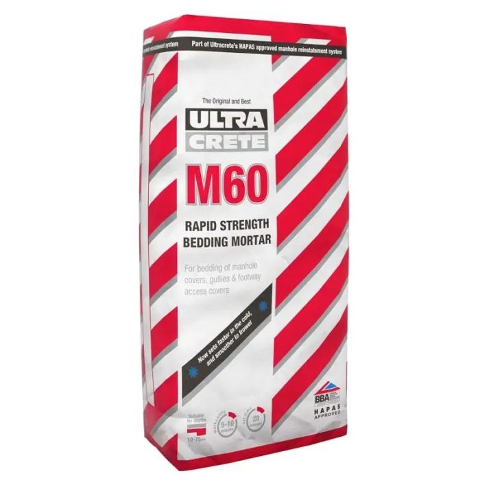 UltraCrete 60 Minute Rapid Strength Bedding Mortar - 25kg Bag