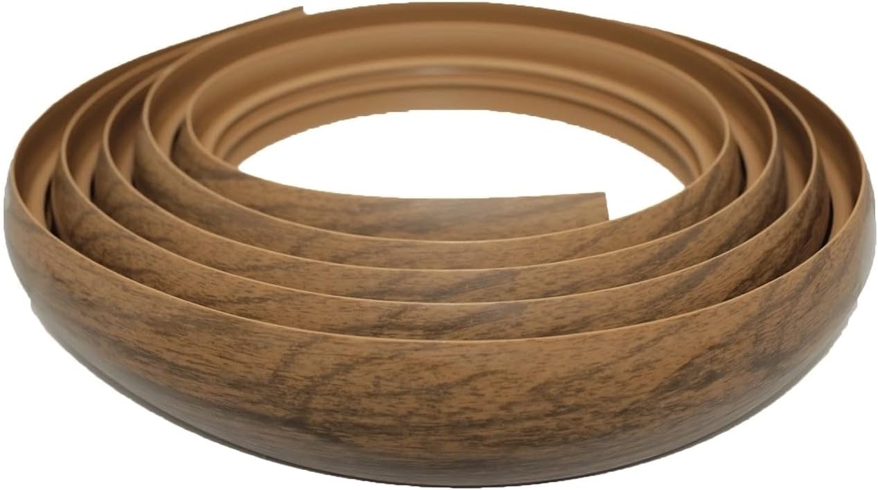 40mm PVC Flex Line Flooring Transition Strip – Flexible Threshold Profile Walnut