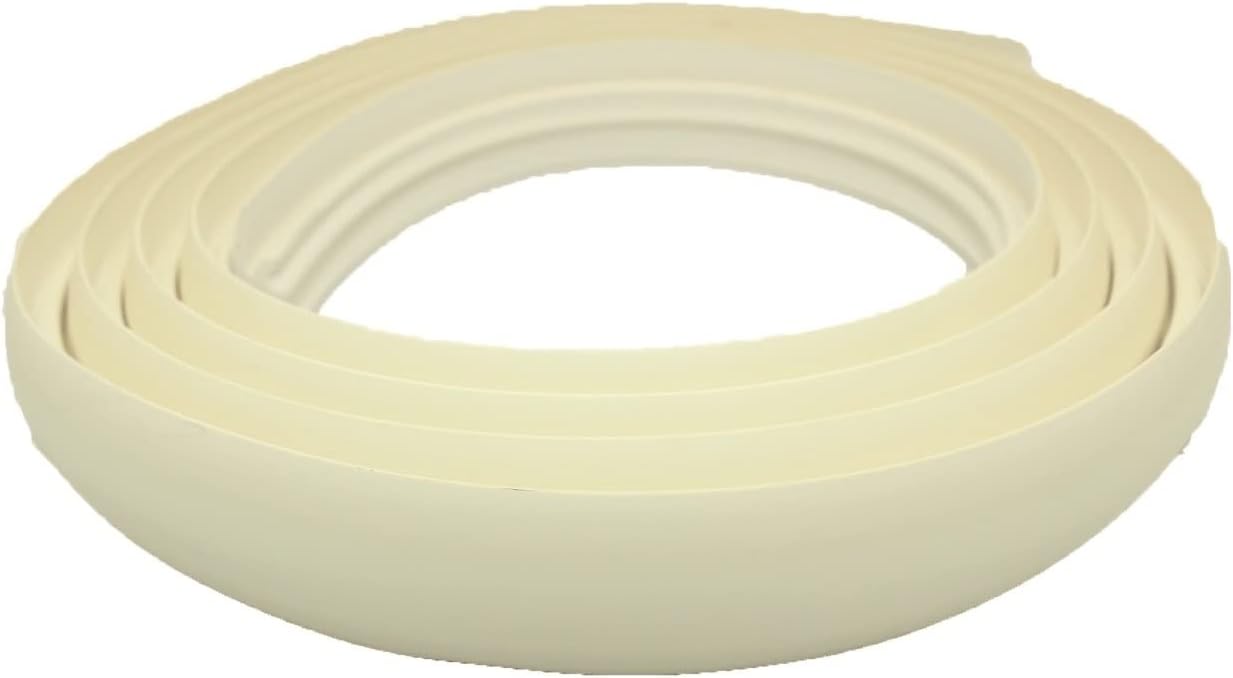 40mm PVC Flex Line Flooring Transition Strip – Flexible Threshold Profile White