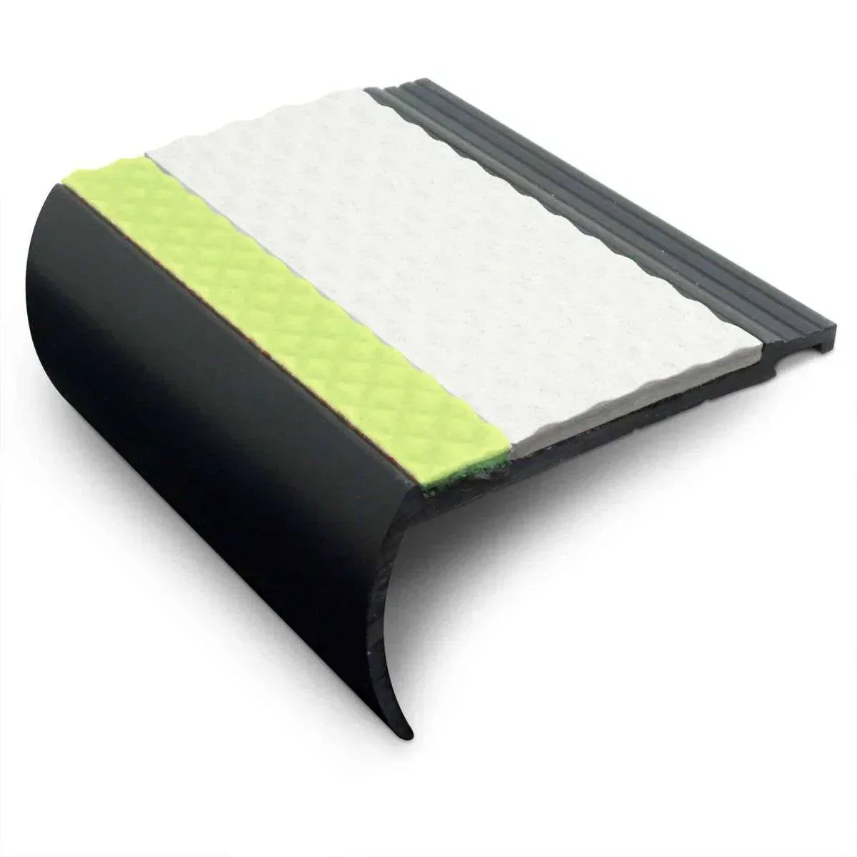 AHB 72 x 38mm Heavy-Duty PVC Stair Nosing – Tredsafe Non Slip Edge White Tredsafe