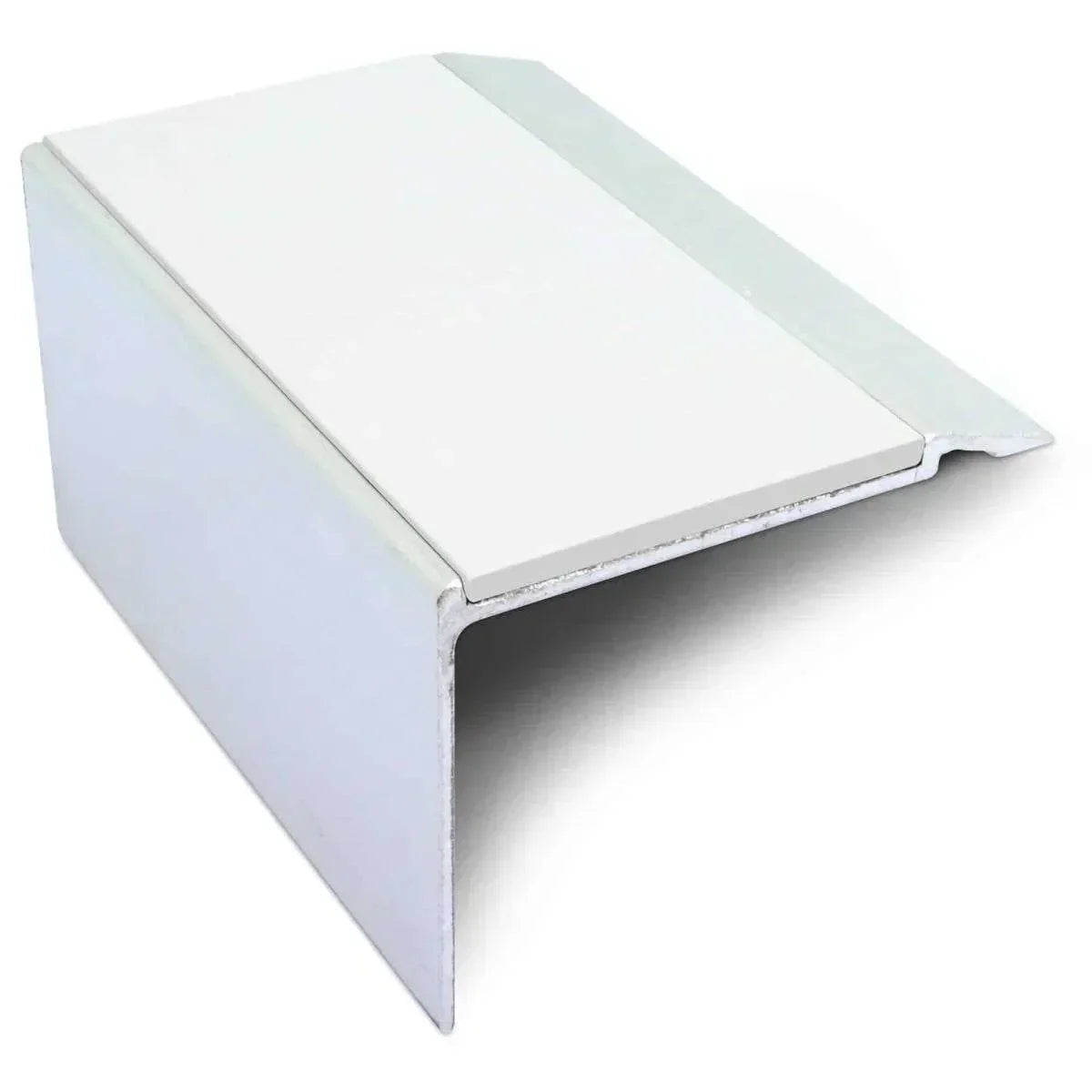 NHD22 Aluminium Non-Slip Stair Nosing – 72 x 55mm Safety Edge White