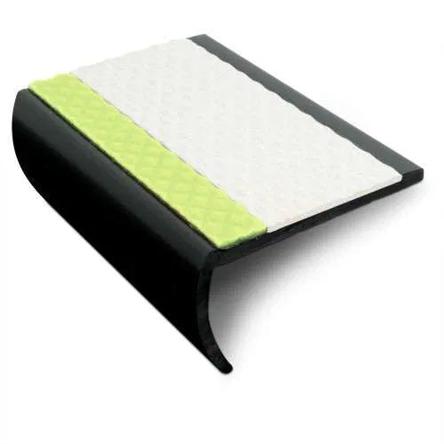 ASB 65 x 36mm Non Slip Tredsafe Aluminator Slimline PVC Stair Nosing White Tredsafe