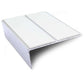 NSL10 85 x 32mm Aluminium Non Slip Stair Nosing Edge Trim With Pvc Insert White