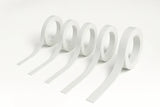 White PVC Plastic Bar Strip Roll Flat Architrave Trim Various Sizes