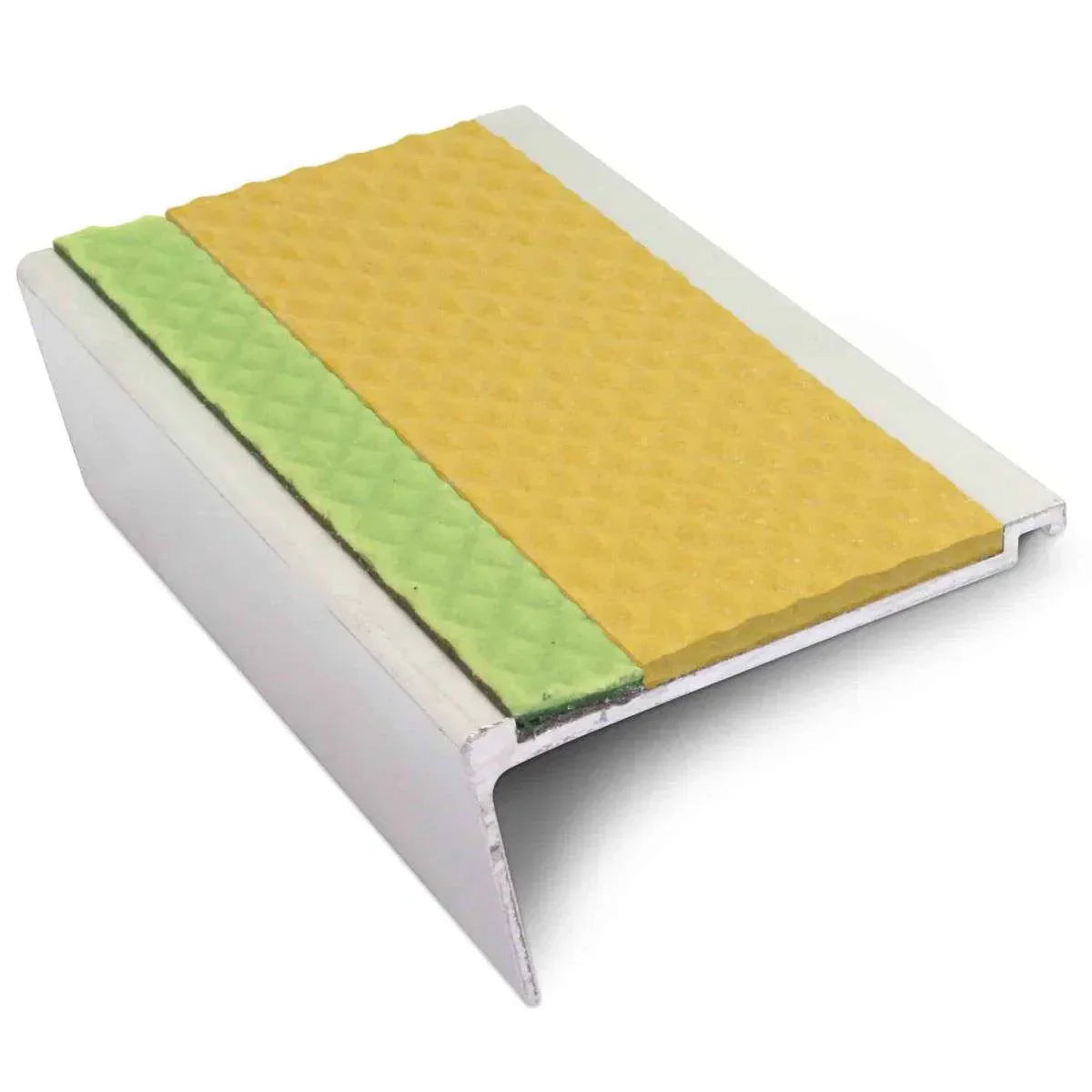 AHD06 63 x 32mm Aluminium Non Slip Stair Edge – Tredsafe Safety Trim Yellow Tredsafe