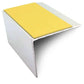 NSL21 67 x 55mm Aluminium Stair Nosing with PVC Anti-Slip & DDA Compliance Yellow