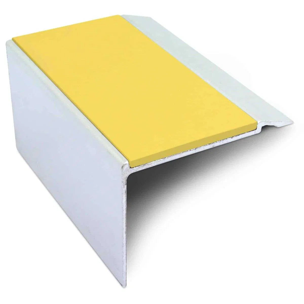 NHD22 Aluminium Non-Slip Stair Nosing – 72 x 55mm Safety Edge Yellow