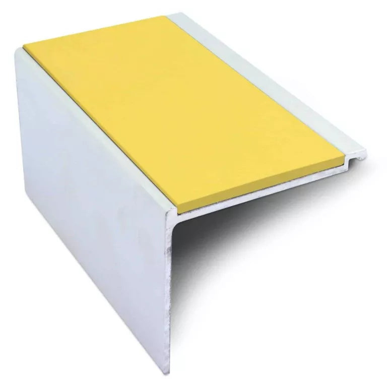 NHD17 Aluminium Non-Slip Stair Nosing – 60 x 55mm Safety Edge Yellow