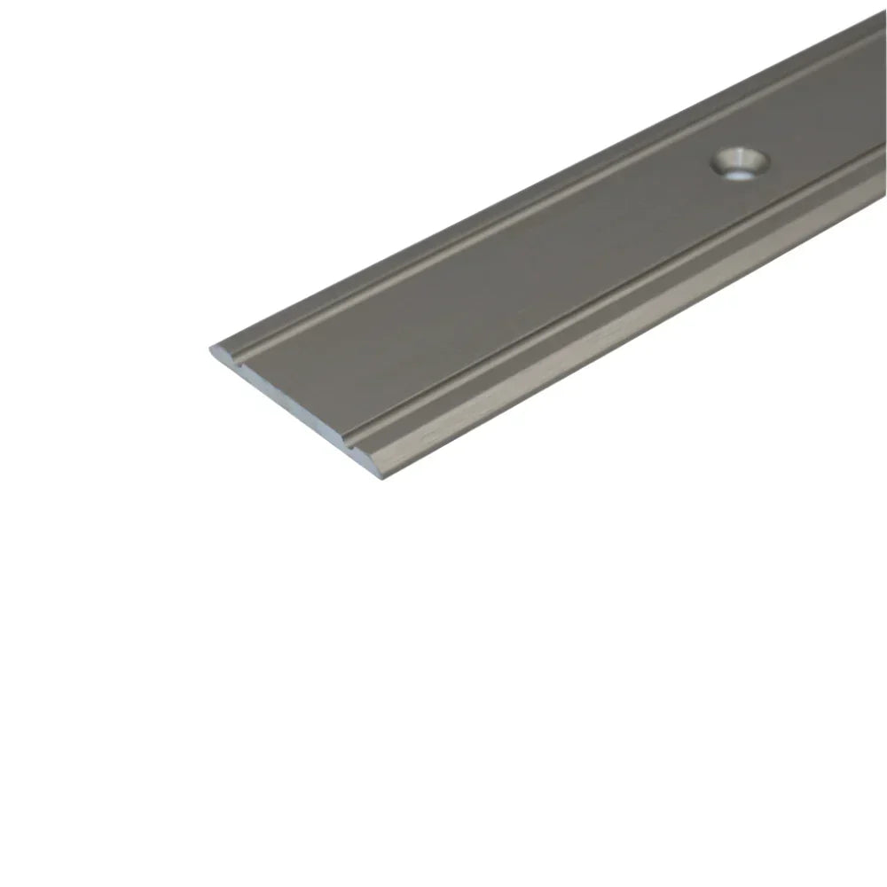 A02 30mm Anodised Aluminium Flat Door Threshold Strip Inox