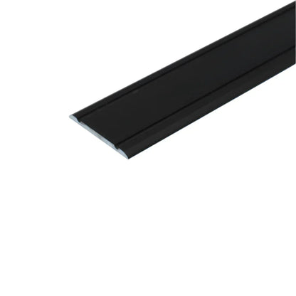 A02 30mm Anodised Aluminium Flat Door Threshold Strip Black