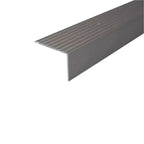 A32 65 x 42mm Anodised Aluminium Non Slip Ribbed Treads Stair Nosing Edge Trim Inox