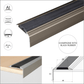A80 29mm x 17mm x 10mm Stair Nosing Edge Trim Step Edging For Tiles