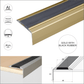 A80 29mm x 17mm x 10mm Stair Nosing Edge Trim Step Edging For Tiles