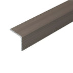 A40 25 x 25mm Anodised Aluminium Non Slip Ribbed Treads Stair Nosing Edge Trim Champagne 2700mm x 25mm x 25mm