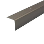 A41 35 x 35mm Anodised Aluminium Non Slip Ribbed Treads Stair Nosing Edge Trim Champagne