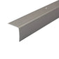 A41 35 x 35mm Anodised Aluminium Non Slip Ribbed Treads Stair Nosing Edge Trim Inox