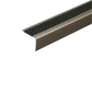 A44 41 x 26.6mm Anodised Aluminium Non Slip Stair Nosing Edge Trim With Tape Champagne