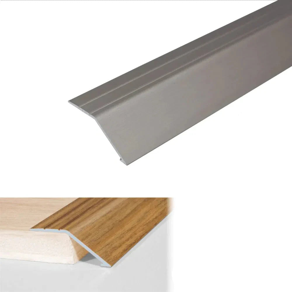 A47 41mm Anodised Aluminium Ramp Door Threshold Inox