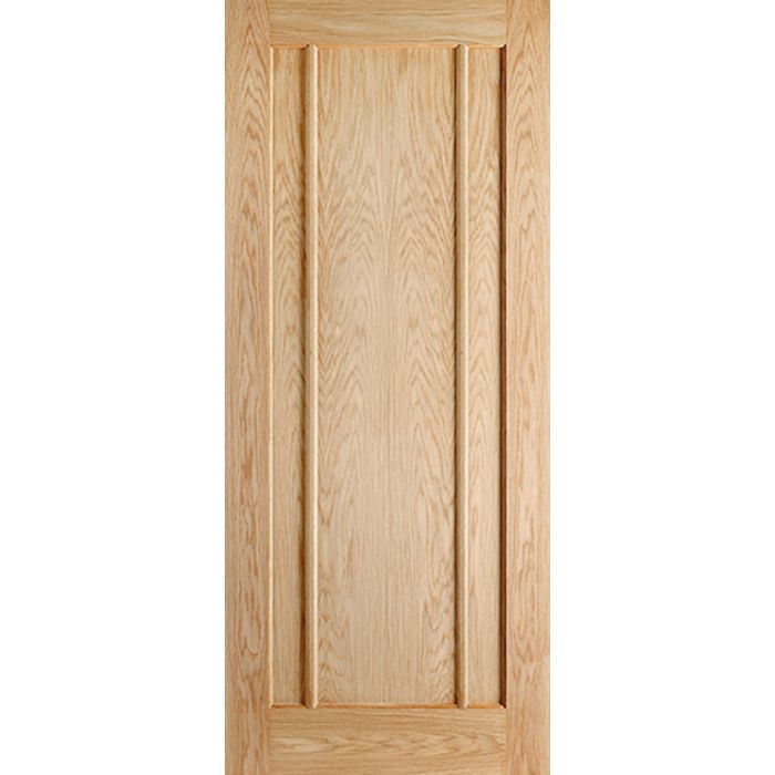 Lincoln Solid Core Internal Door - Unfinished - 3P 2040 x 726mm Oak OLIN726