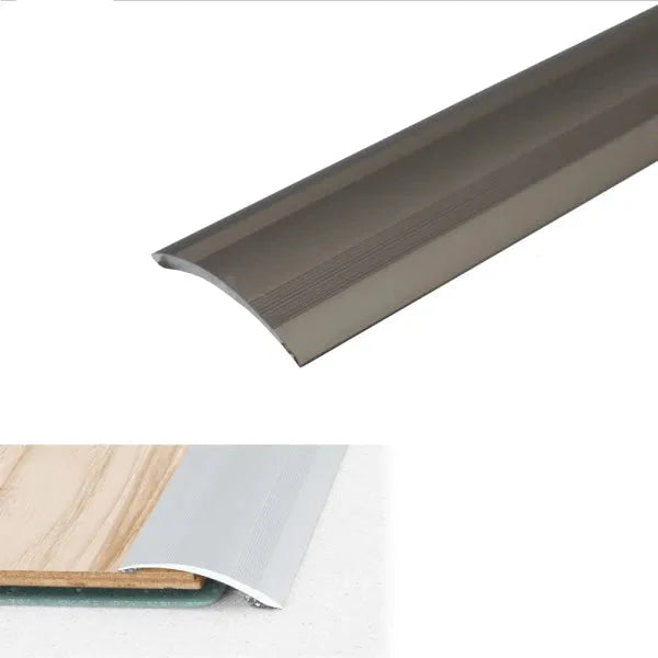A48 41mm Anodised Aluminium Self Adhesive Door Threshold Ramp Profile Champagne