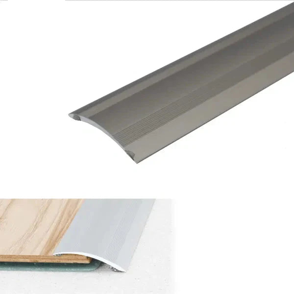 A48 41mm Anodised Aluminium Self Adhesive Door Threshold Ramp Profile Inox