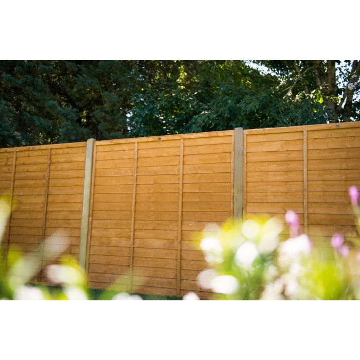 Forest Overlap Fence Panel 6ft x 5ft (1.83mtr x 1.52mtr) Pack of 3