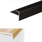 A60 15 x 22mm Push-In Anodised Aluminium Stair Nosing Edge Trim Black 1.8m