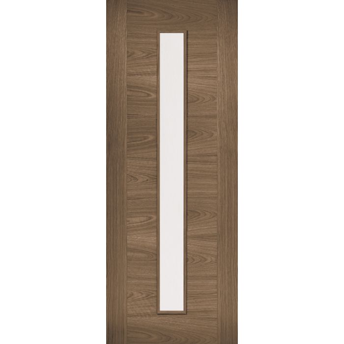 LPD Sofia 1L Glazed Internal Door 1981 x 610mm Pre-Finished Walnut