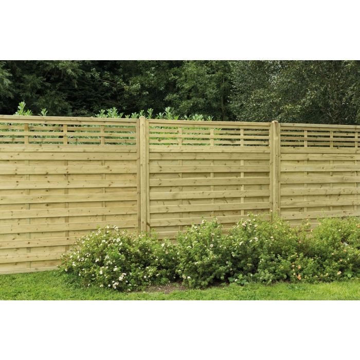 Forest Decorative Kyoto Fence Panel 1.8mtr x 1.8mtr - Treated Timber (Pack of 5)