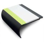 AHB 72x38mm Aluminator® Heavy Duty PVC Stair Nosing – Non-Slip Aluminium Edge White