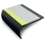 AHB 72x38mm Aluminator® Heavy Duty PVC Stair Nosing – Non-Slip Aluminium Edge Ice Grey