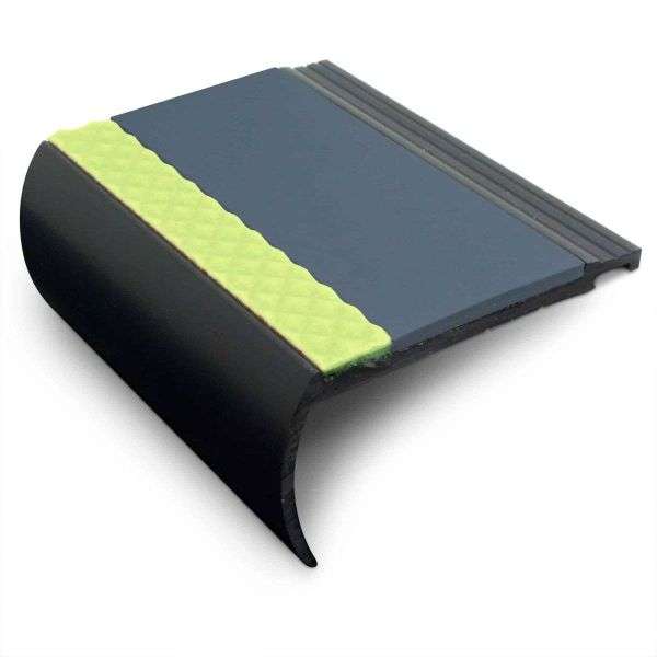 AHB 72x38mm Aluminator® Heavy Duty PVC Stair Nosing – Non-Slip Aluminium Edge Cobalt Blue