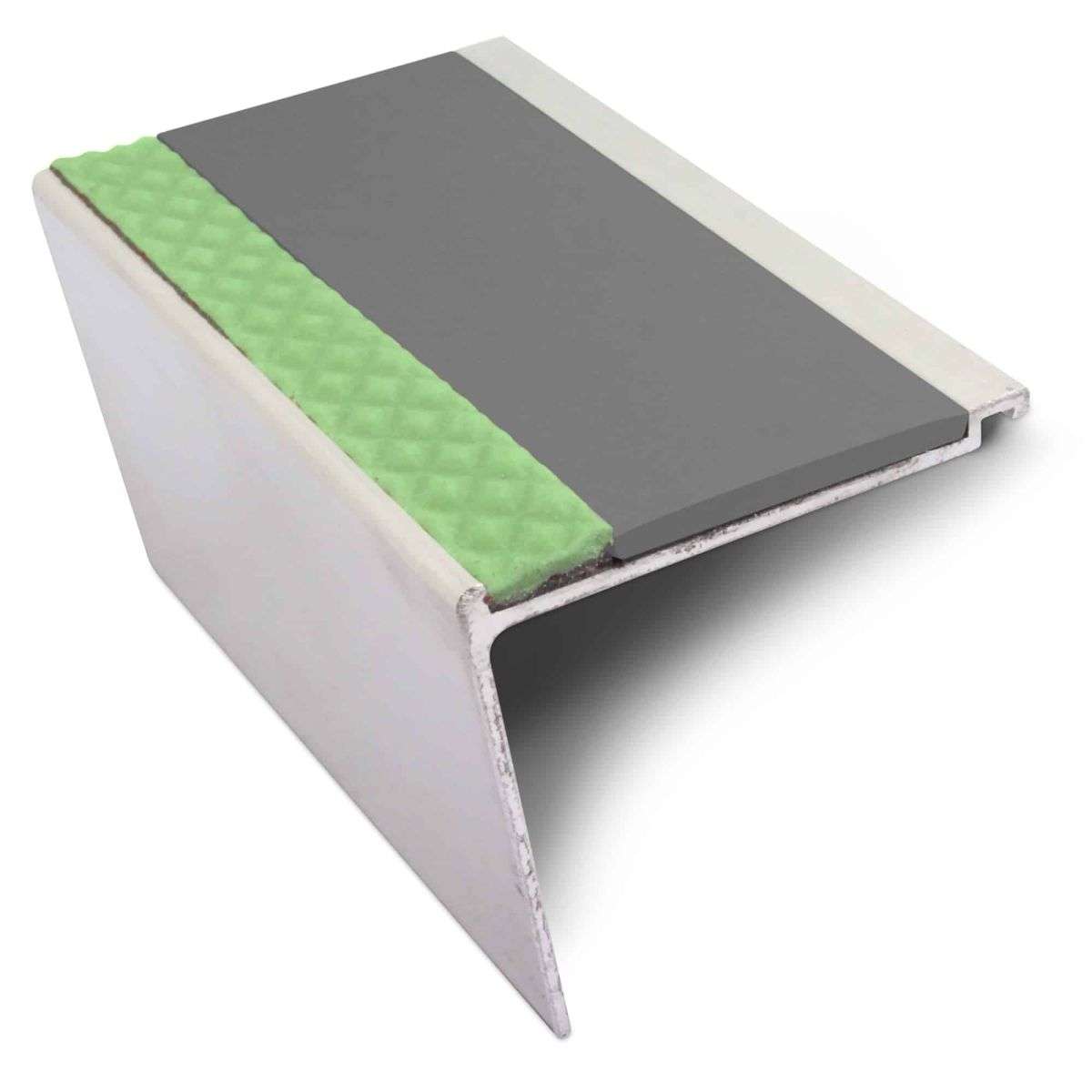 AHD24 60 x 55mm DDA Compliant Non Slip Stair Nosing Midnight Grey