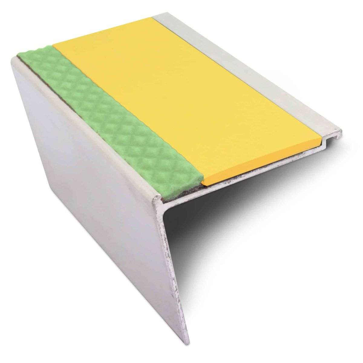 AHD24 60 x 55mm DDA Compliant Non Slip Stair Nosing Yellow