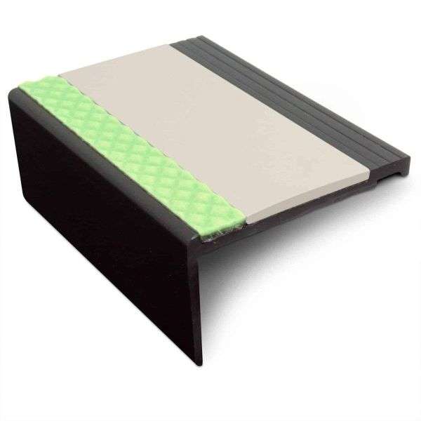 AHP 67.5x39mm Aluminator® Heavy Duty PVC Stair Nosing – Non-Slip Aluminium Edge Canvas Genesis