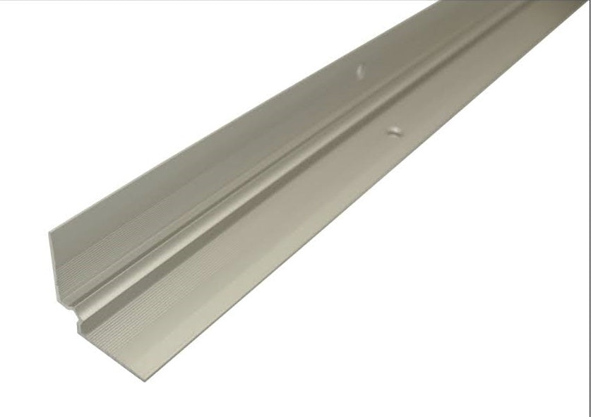 C31 28 x 28mm Anodised Aluminium LVT Stair nosing Inner Corner For 5mm Flooring Inox