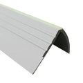 Flexible Luminescent Non-Slip PVC Stair Nosing 40x40mm 730-RDFL Grey