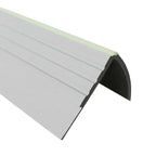 Flexible Luminescent Non-Slip PVC Stair Nosing 40x40mm 730-RDFL Grey