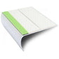 ASL29 87x40mm Tredsafe Aluminium Non Slip Stair Nosing Edge Trim With Pvc Insert White Tredsafe
