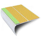 ASL29 87x40mm Tredsafe Aluminium Non Slip Stair Nosing Edge Trim With Pvc Insert Yellow Tredsafe