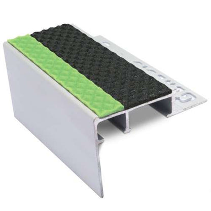 ATC – Heavy Duty – 10mm and 12.5mm Tredsafe Non Slip Slimline Stair Nosing Black Tredsafe