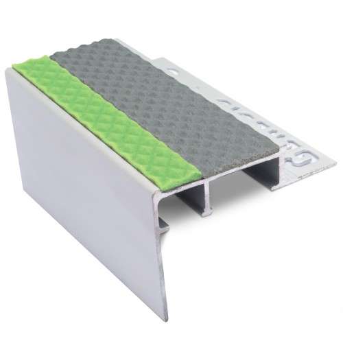 ATC – Heavy Duty – 10mm and 12.5mm Tredsafe Non Slip Slimline Stair Nosing Dolphin Grey Tredsafe
