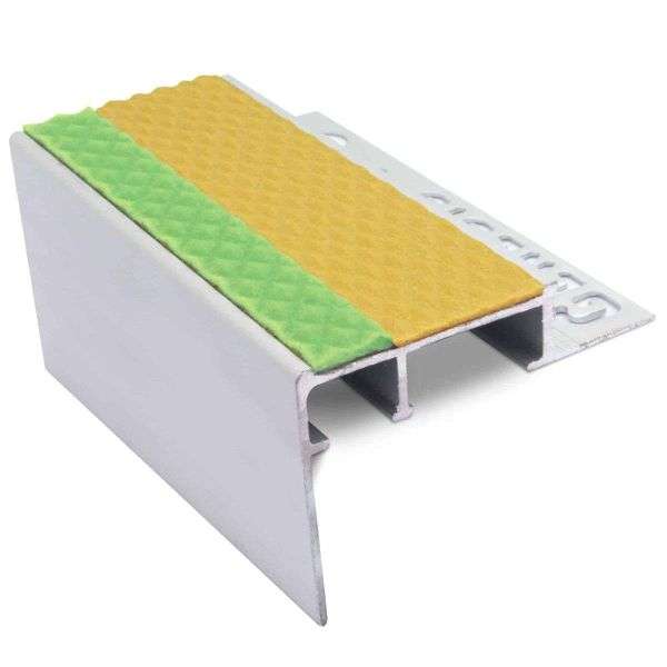 ATC – Heavy Duty – 10mm and 12.5mm Tredsafe Non Slip Slimline Stair Nosing Yellow Tredsafe