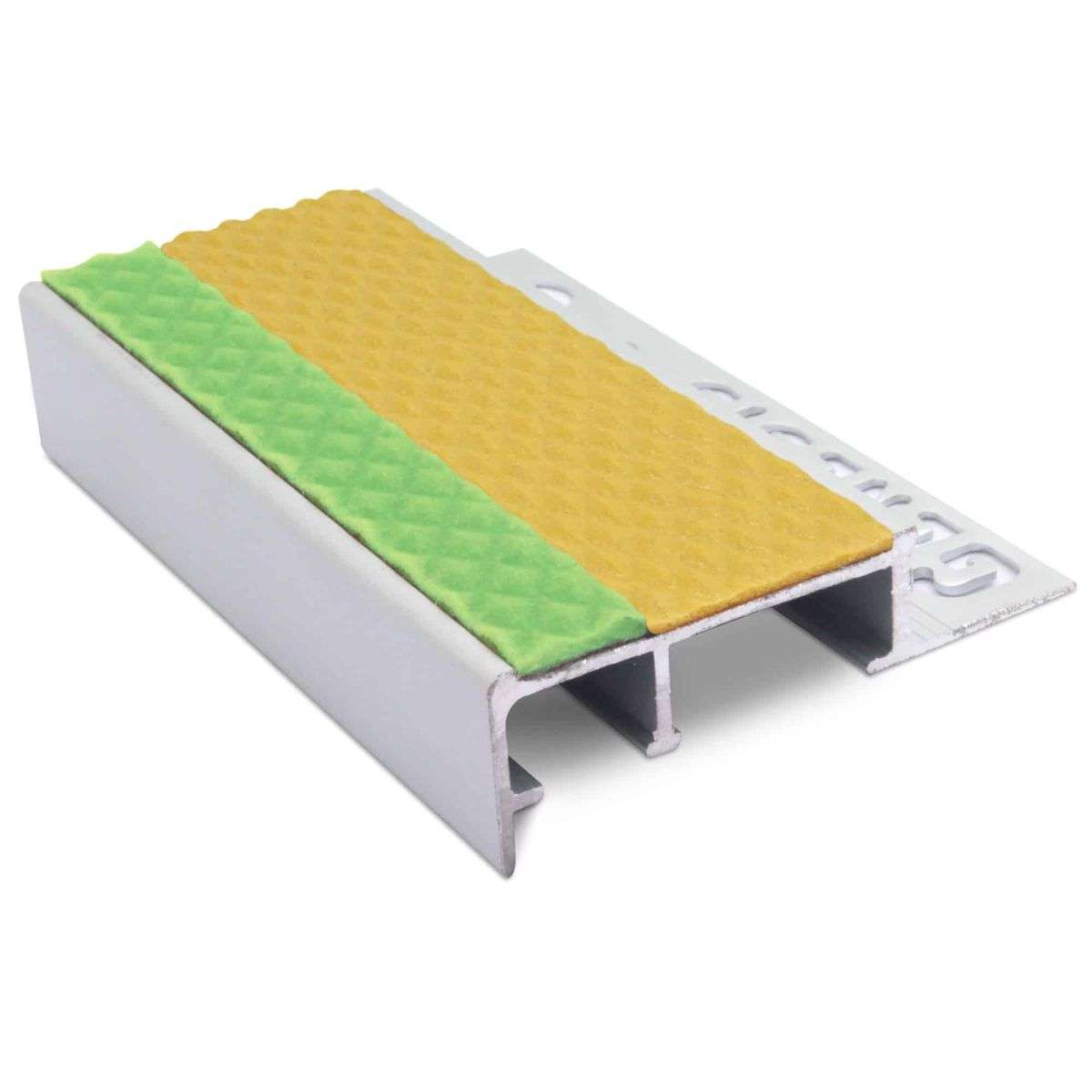 ATS – 10mm and 12.5mm Tredsafe Non Slip Slimline Stair Nosing Yellow Tredsafe