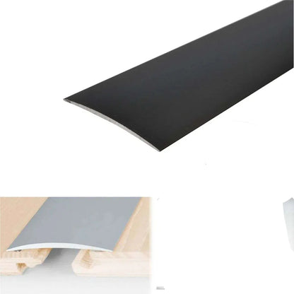 A71 80mm Anodised Aluminium Self Adhesive Door Threshold Strip Black 1000mm x 80mm